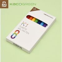 【✲High Quality✲】 miciweix 8ชิ้น/กล่อง Youpin Kaco ปากกาหมึกเจล K1สีดำ0.5ปากกามีสีสันสีดำเติมเขียนลื่น