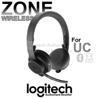 Logitech Zone Wireless UC (Bluetooth, USB-A,C) หูฟังไร้สาย พร้อมไมโครโฟน ของแท้ ประกันศูนย์ 2ปี