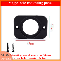 ? SUW DIY Car USB Charger SWITCH voltmeter ติดตั้งแผ่นจุดบุหรี่ขายึดปลั๊กไฟซ็อกเก็ตแผงยึดสำหรับรถบรรทุกรถจักรยานยนต์เรือ