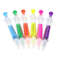 18 Pcs Dual Head High Marker ปากกาเจลเข็มปากกา Novelty พยาบาลเข็มรูป Marker ปากกาเครื่องเขียน