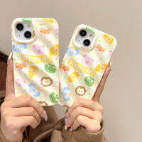 เคสมือถือลายการ์ตูนน่ารักรูปสัตว์สำหรับ Iphone14 13Pro Max แอปเปิ้ล12/11พับซิลิโคน