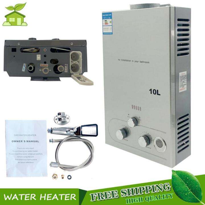 10L 20KW Tankless Propane Water Heater LPG Propane Gas Instant Hot