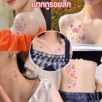 【Meet_tu】แทกทูรอยสัก กันน้ำ สติกเกอร์รอยสักสี รอยสัก มาในรูปแบบสีสันสดใส แทททูมินิมอล Tattoo