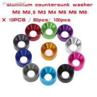 10/20/50/100pcs/lot aluminum countersunk washer m2 m2.5 M3 M4 M5 M6 colourful Anodized Countersunk Head Bolt Washers Gasket