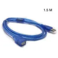 ??HOT!!ลดราคา?? สายต่อ เพิ่มความยาว สาย USB 2.0 (USB2.0 Extension Cable) ยาว 1.5 เมตร สีฟ้า ##ที่ชาร์จ แท็บเล็ต ไร้สาย เสียง หูฟัง เคส Airpodss ลำโพง Wireless Bluetooth โทรศัพท์ USB ปลั๊ก เมาท์ HDMI สายคอมพิวเตอร์