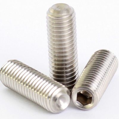 25pcs hex socket set screw cup point stainless steel  M2 M3 M4 M5 M6 M8 headless hexagon socket  screw DIN916