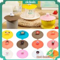 OKDEALS New Reusable Tea Coffee Lids Cap Leakproof Dustproof Silicone Cup Cover Suction Cup Cover