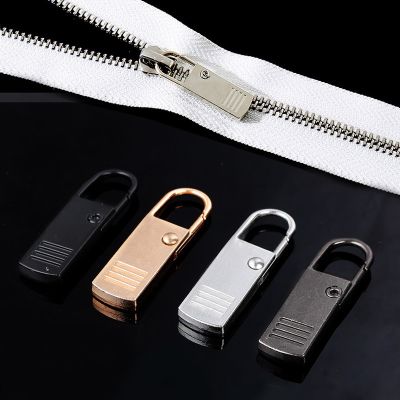 ✳ 2PCS Removable Zipper Pull for Clothing Zip Fixer Travel Bag Shoes Suitcase Backpack Metal Zipper Head Slider DIY Sewing Tool