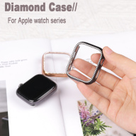 For Apple Watch Case 7 6 se 5 4 3 Diamond Glitter Single Row Bling Crystal thumbnail