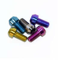 1Pc Titanium Bolt M5 M6 M8ด้านใน Torx Cap Head สีสัน Ti Bolts สกรูสำหรับจักรยานมอเตอร์ปรับเปลี่ยน Dropshipping