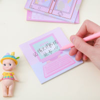 1pc Creative Stationery Portable Computer Notebook Student Memo Message Book Memo Pad