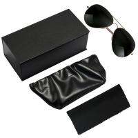 Storage Case for Glasses 3-Piece Set Black Eyeglass Box Organizer Simple and Stylish Glasses Storage Tool for All Glasses Sunglasses and Thicker Glasses first-rate