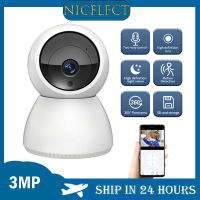 NICELECT กล้องไร้สาย Wifi HD 3MP Home Surveillance Security PTZ กล้องวงจรปิดกล้อง Two Way Audio P2P Baby Monitor Pet กล้อง IP Camer