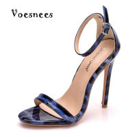 Voesnees y Leopard Women Sandals Shoes High Heels 11CM Elegant Office Ladies Shoes Women Sandals Print Luxury Singles Shoes