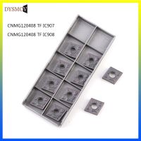 10PCS CNMG120408 TF IC907 908 เครื่องมือกลึงภายนอก CNMG 120408 คาร์ไบด์แทรกเครื่องกลึงเครื่องมือกลึงเปลี่ยนแทรกเครื่องมือกัด