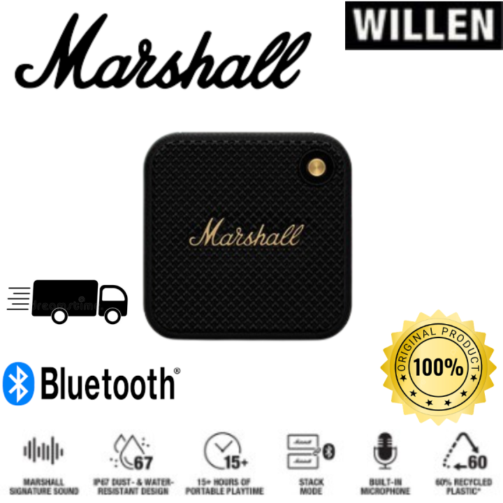 Marshall Willen Portable Wireless Bluetooth Speaker Outdoor Waterproof ...