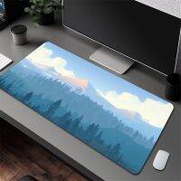 Mousepad Art Firewatch การเล่นเกมในป่า แผ่นรองเมาส์คอมพิวเตอร์ขนาดใหญ่ ยางลื่นไถลเกมคอนโซล แผ่นรองเมาส์คอมพิวเตอร์ขยายพรมแล็ปท็อปสำนักงาน XXL