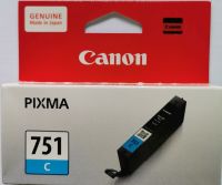 หมึกพิมพ์ Canon 751 สีฟ้า  Original Ink Cartridge หมึกแท้ 100%