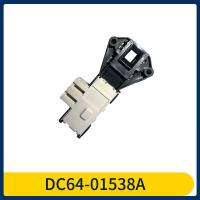 DC64-01538A ล็อกประตูแบบเครื่องซักผ้าเหมาะสำหรับ Samsung เครื่องซักผ้าดรัมเครื่องซักผ้าล็อคประตูสวิตช์ประตูหน่วงเวลาไมโคร