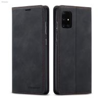 For Samsung Galaxy A51 / A71 Phone Case Wallet Card Slots Flip Cover Protect Cellphone Leather Case Magnetic Closure Cas