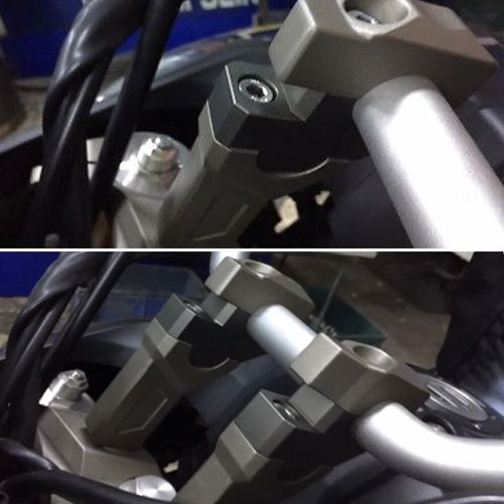 แคลมป์ยึดมือจับติดตั้งสำหรับ-mt09ยามาฮ่าแบบแท่งไรเซอร์สำหรับแฮนด์รถจักรยานยนต์ใช้ได้กับรถมอเตอร์ไซค์ยามาฮ่าแบบ-trfo-acer-900-gt-มือจับ-fz09ตัวยกบาร์-barback-2021