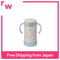 Richell Tri Insulated Straw Mug SD 300ML สีฟ้าอ่อนตั้งแต่7เดือน