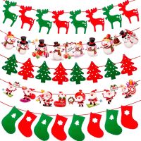 Merry Christmas Decoration Banner Christmas Tree Ornaments Xmas Santa Claus Pendant Christmas Gift New Year Decoration For Home