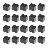 Uxcell 20Pcs JQC-T78-DC12V-C DC 12V Relays Coil SPDT 5P PCB Electromagnetic Power Relay Black For Remote Control Relays