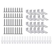 20 Set Whiteboard Installation Hardware Kit Wall Hanging Kit Mounting Brackets for Hanging Whiteboard School Office