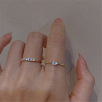 แหวน2ชิ้นสำหรับผู้หญิง,แหวนเงินสเตอร์ลิง S925รูปหัวใจแหวนเพชรความรักเป็นของขวัญสำหรับแฟนสาวของคุณบนวันวาเลนไทน์จีน