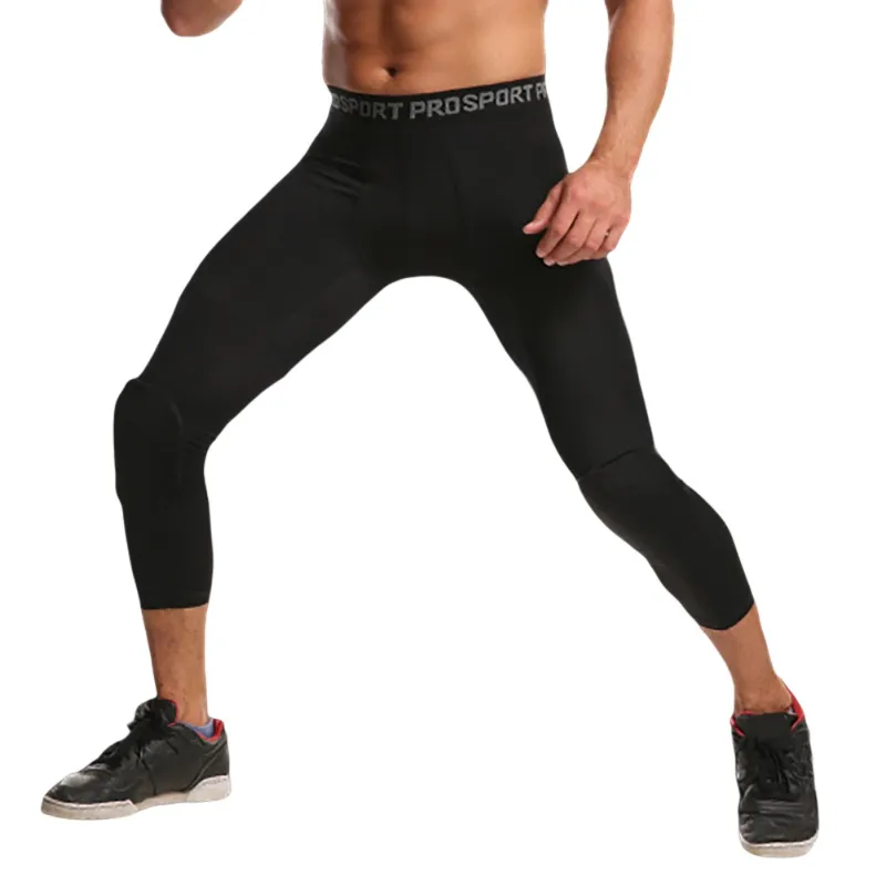 men's basketball padded compression pants