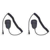 2X Rainproof Remote Speaker Mic Microphone PTT for ICOM IC-V8 V85 IC-F21 F20