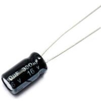 C Capacitor 330uF เลือกโวลต์ (V) ได้ ตัวเก็บประจุ อิเล็กโทรไลต์ คาปาซิเตอร์