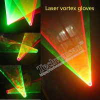 ♈✗❡ laser gloves Luminous clothing at night LED luminescent glasses Laser dance gloves Swirling vortex pattern Bar red green