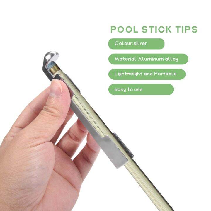 Billiard Cue Clamp 3 Pcs Pool Cue Tip Clamp Alloy Cue Stick Tip Repair