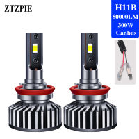 Ztzpie 6000K HB3 HB4 9005 9006 H1 H7 H4 H11B หลอดไฟ CANbus หลอดไฟ LED CSP 3570 High-Powe ไฟหน้ารถหมอก300W LM F2