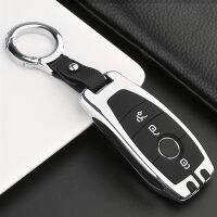 สังกะสีอัลลอยด์ซิลิโคนรถ Remote Key Case สำหรับ Benz GLS GLE CLS GLC W167 X167 C257 X253 Fob Shell ผิวแจ็คเก็ต