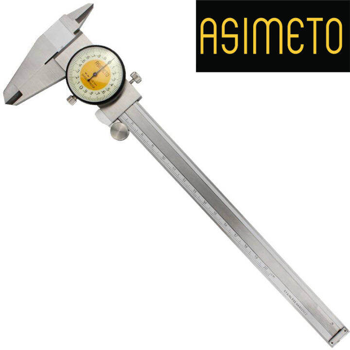 Asimeto ไดอัลคาลิปเปอร์ Dial Caliper เวอร์เนียร์แบบเข็ม ระยะ 0150 มม