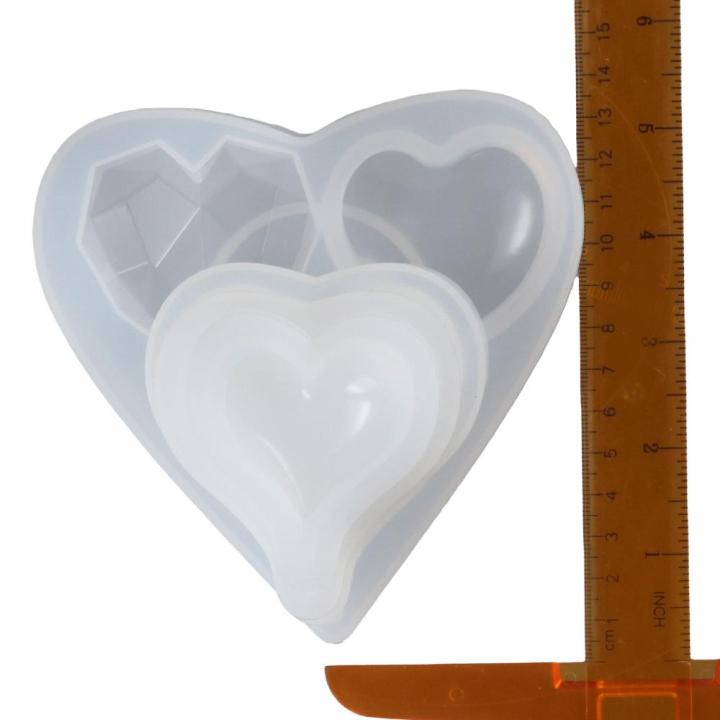 okdeals-ซิลิโคนแม่พิมพ์รูปหัวใจหัวใจสีขาวกระทะเค้กหัวใจแม่พิมพ์ซิลิโคนวันเกิดแม่พิมพ์รูปหัวใจ