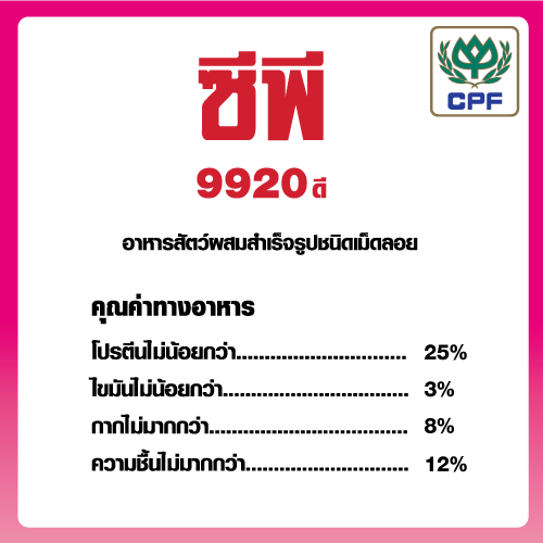 cp-9920d-อาหารปลาดุก-ซีพี-อาหารปลาดุกเม็ดเล็ก-ปลารวมขนาดเล็ก-ขนาด-20-กก