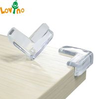 【cw】 4Pcs Child Baby Safety Transparent Silicone Protector Table Corner Protection Cover Children Anticollision Edge Corner Guards