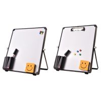 Erasable Magnetic Whiteboard Desktop Message Board Reusable Stand Mini Easel withwithout Clip for School Office Kids