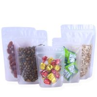 100pcs/lot frosted ziplock bags plastic zipper bag   Matte Transparent Packaging Bags free shipping Food Storage Dispensers