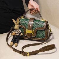 North Bag Autumn And Winter Internet Celebrant Popular Small Square Bag 2022 New Womens Bag Retro Green Internet Celebrant Crossbody Bag Shoulder Bag