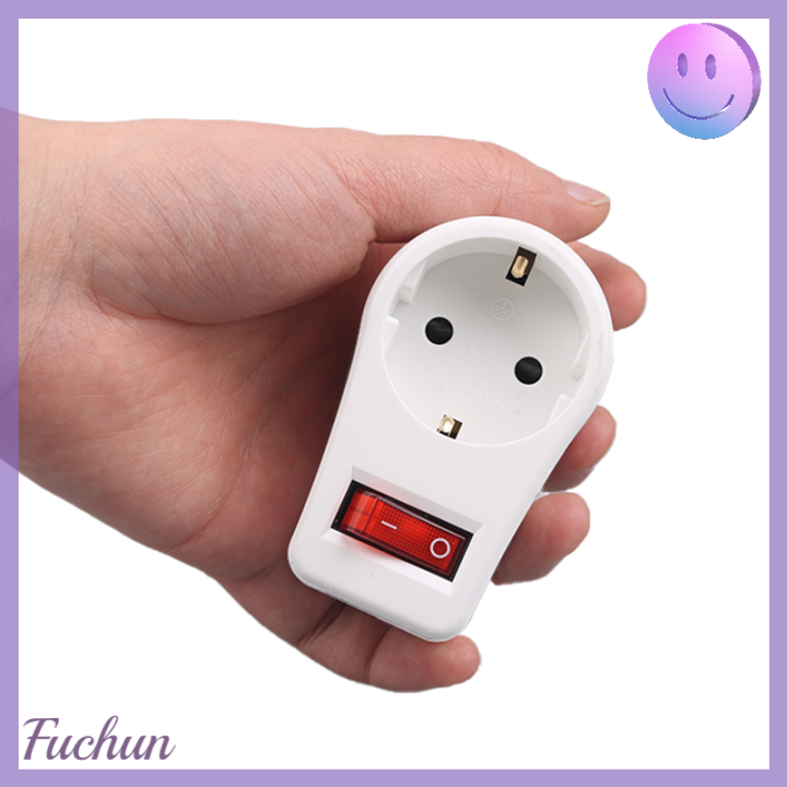 fuchun-1ชิ้นตัวแปลงปลั๊กต่อจ่ายไฟหลอดไฟ16a-250v