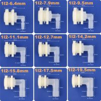 ◐∏™ 1 Set ABS 1/2 Inch To 6.4 20mm Elbow Water Tank Connector Aquarium Garden Irrigation Hose Joint Water Pipe 90 Degree Adapter