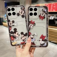 Phone Case เคส Honor X6a X7a X8a X9a Honor X5 Plus X6 X7 X8 X9 4G 5G กรอบบัตรการ์ตูนซิลิโคนป้องกันเต็มเลนส์กรอบด้านหลัง2023