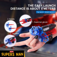 Fancy【Hot Sale】Kids Boys Aven*gers Glove Launcher Toy Spider  man Glove Costume Toy Spider Man Wrist Spinning Web Launcher Kids Toy Gift Iron  man Cap