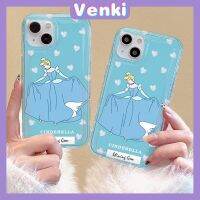 VENKI - เคสสำหรับ iPhone 14 Pro Max Soft TPU Jelly Airbag Case น่ารักการ์ตูนเจ้าหญิงป้องกันกล้องกันกระแทกสำหรับ iPhone 14 13 12 11 Plus Pro Max 7 Plus X XR