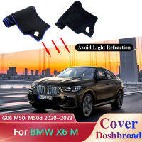 แผงควบคุมรถปกเสื่อสำหรับ BMW X6 M G06 M50i M50d 2020 ~ 2023 2021 2022ที่กำหนดเองม่านบังแดดป้องกันสกปรกปกป้องพรมปูพื้นแผ่นอุปกรณ์เสริม